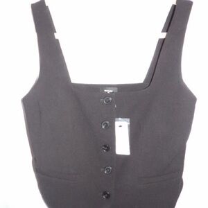 Express - Elegant Black Women's button down Vest